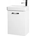 Skříňka s umyvadlem 48 cm, bílá, levá, KPTK48.1.1