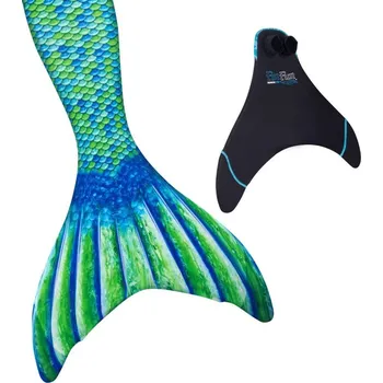 Kostým mořská panna AUSSIE GREEN s ploutví, Fin Fun S (40-42)