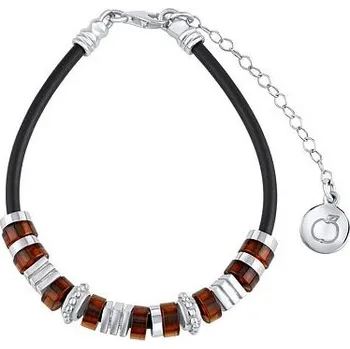 Náramek Stříbrný náramek s pravými jantary Lagertha -17+4 cm AAJ500BRC4-17+4 cm