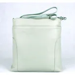 Světlezelená středně velká kožená crossbody kabelka Patrizia Piu 417