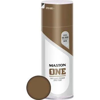 Barva ve spreji Barva ve spreji, akrylátová, hnědá saténová 400 ml (RAL 8008)