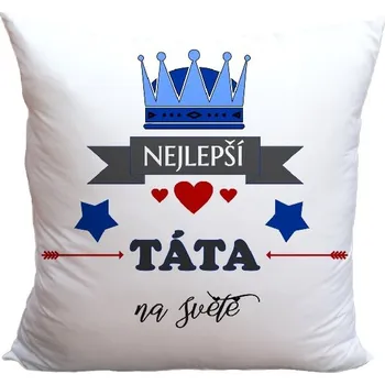 Dekorativní polštářek Polštář 40 x 40 cm - Nejlepší táta na světě