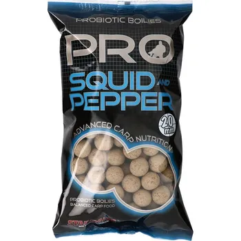 Boilies Starbaits Probiotic Boilie 20 mm/2,5 kg Squid/Pepper