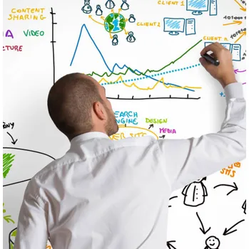 Tapeta 11947 Samolepící tabulová popisovací folie bílá, samolepící tabule, velikost 67,5 cm x 1,5 m