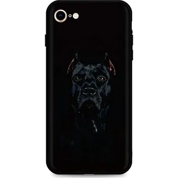 Pouzdro na mobilní telefon Kryt iPhone SE 2020 silikon Dark Pitbull (obal neboli pouzdro na iPhone SE 2020)