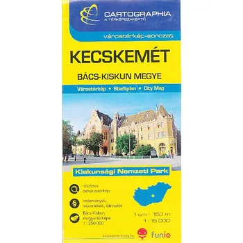 Cartographia Budapest plán Kecskemét 1:15 t.