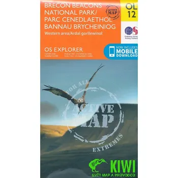 Ordnance Survay vydavatelství mapa Brecon Beacons 1:25 t. laminovaná