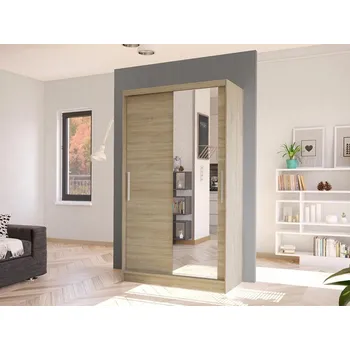 Šatní skříň Zrcadlová šatní skříň Kamabi VI, Barva: sonoma MIRJAN 5903211127502