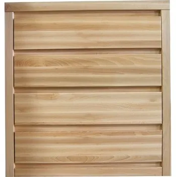 Komoda Buková masivní komoda BORA N40 šuplíková Barevné provedení: Bezbarvý lak