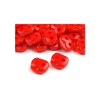 Brzdičky dvojité 15x15 mm - červená