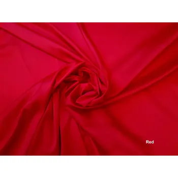 Umělé hedvábí - jednobarevné Barva: Red