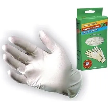 Rukavice na úklid Rukavice jednorázové vinylové mírně pudrované 10ks L