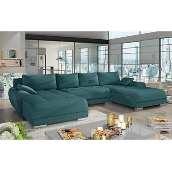 Sedací souprava Rozkládací sedací souprava BOLF U modrá