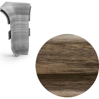 soklová lišta NOVÁK Vnitřní roh k soklové liště PVC vlašský ořech 56x23, 1 ks NGTW44