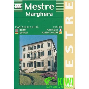 Litografa artistica Cartografica plán Mestre,Marghera 1:14 t.