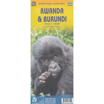 ITMB Publishing mapa Rwanda,Burundi 1:300 t. ITM