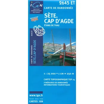 IGN mapa Séte, Cap d'Agde 1:25 t.