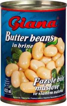 Nakládaná potravina Giana Fazole bílé máslové ve slaném nálevu 400 g