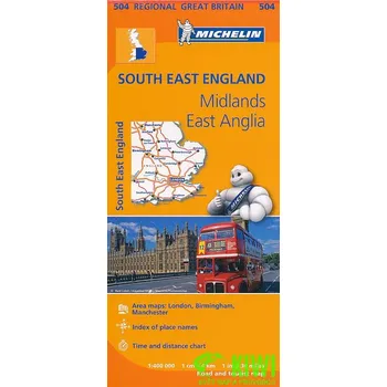 Michelin mapa Southeast England 1:400 t.
