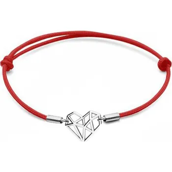 Náramek NUBIS® Stříbrný náramek origami srdce - SX117-R