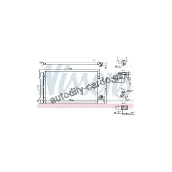Chladič motoru Chladič klimatizace NISSENS 940750