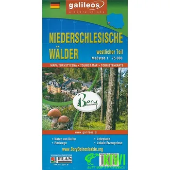Plan mapa Bory Dolnoslaskie západ/Niederschlesische Wälder westliche