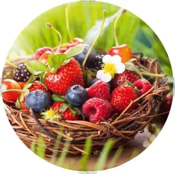 Víčko na zavařovací sklenici Víčko TWIST 82-6, 10ks OVOCE v košíku, O-10