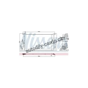 Chladič motoru Chladič klimatizace NISSENS 94718