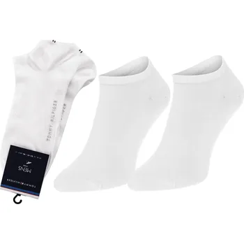 Pánské ponožky TOMMY HILFIGER PONOŽKY ŤAPKY 2 PÁRY WHITE 342023 001 300 Velikost: 43-46