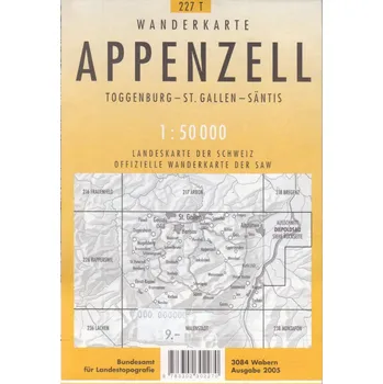 Swistopo vydavatelství mapa SAW Apenzell 1:50 t.