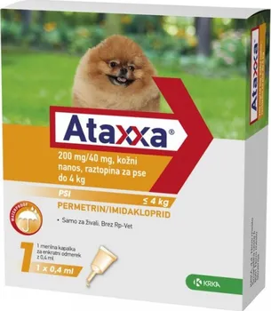 Antiparazitikum pro psa KRKA Ataxxa Spot-On Dog