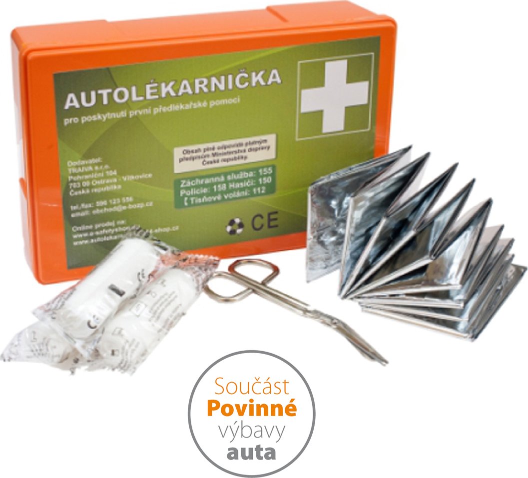 Autolékárnička v plastovém obalu