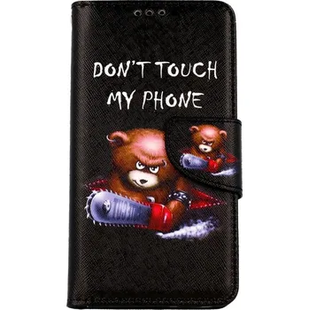 Pouzdro na mobilní telefon Pouzdro iPhone 13 knížkové Don´t Touch méďa (kryt neboli obal na iPhone 13)