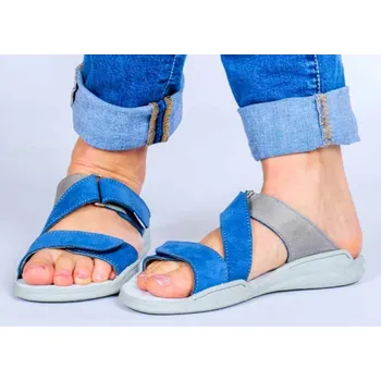 Dámská zdravotní obuv MEDISTYLE ROZINA 2R-A19/TL pantofel modrý, modrá - 42