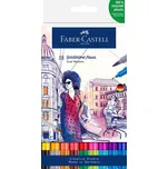 Faber-Castell Faber-Castell, 164618, Goldfaber Aqua Dual Markers, akvarelové popisovače s linerem, 18 ks