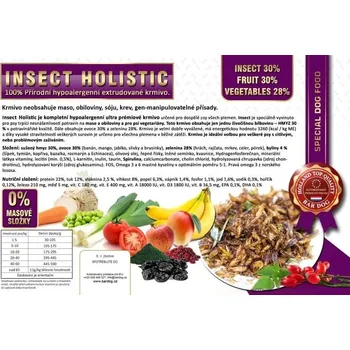 Krmivo pro psa BARDOG INSECT HOLISTIC hypoalergénne 4 kg