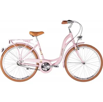 Městské kolo Kenzel Retro jízdní kolo Bellissima Classic 3spd 26" 2025 hellrose-hnědé