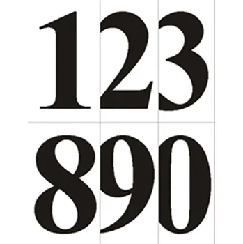 Walteco Čísla samolepicí 0-9, výška 52mm