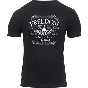 ROTHCO Triko ATHLETIC FIT FREEDOM krátký rukáv ČERNÉ velikost: S