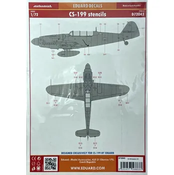 Plastikový model 1/72 Decals CS-199 stencils (EDU)