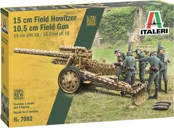 Plastikový model Italeri 15 cm Field Howitzer/10,5 cm Field Gun 1:72