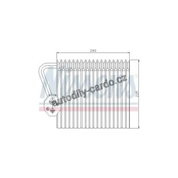 Chladič motoru Výparník NISSENS 92167