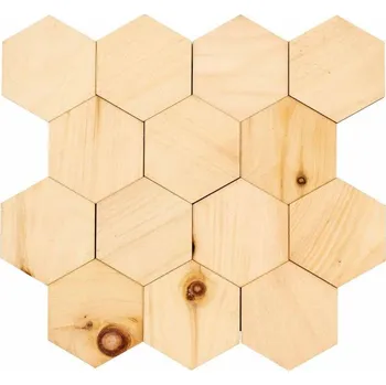 Obklad Wodewa HEXAGON, BOROVICE, 300 x 300 mm na samolepícím podkladu.