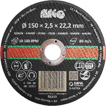Brusný kotouč Magg Kotouč řezný na kámen 150x2,5x22,2mm