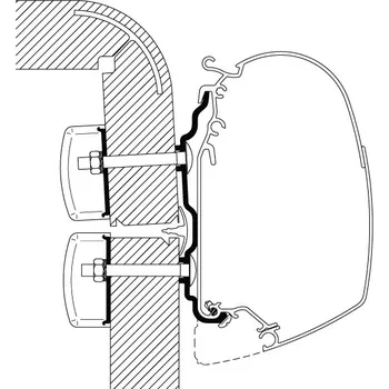 Kočárek Adaptér Hymer 2016 600 cm