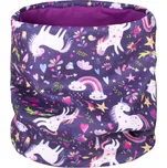 Dětský nákrčník UNUO z fleecu, Jednorožci Velikost: DĚTSKÁ