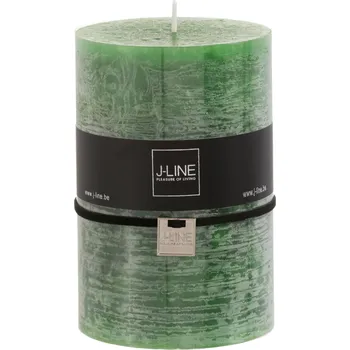 Svíčka Zelená svíčka ve tvaru válce L - 10*10*15 cm - 110 hod.