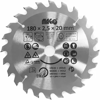 Pilový kotouč Magg Kotouč pilový 180 mm/24 zubů