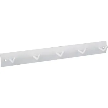 Věšák Walteco Lišta věšáková 240x30mm, 5 háčků, bílá