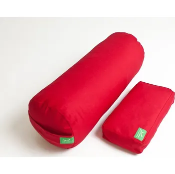Sada s pomůckami na jógu - bolster a podpůrný polštář